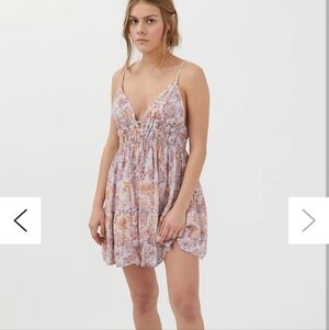 UO Harmony Flouncy Mini Dress-Size Large